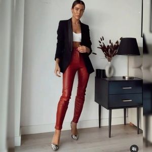 Zara Faux Leather Pants